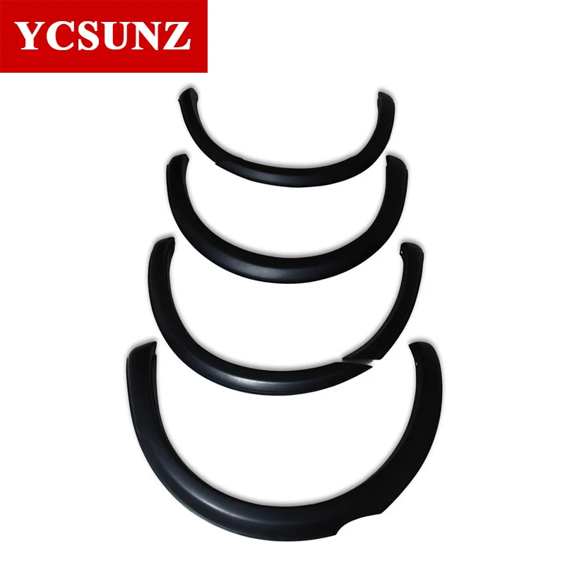 Mudguards Fender Flares Wheel Arch For Ford Ranger T8 Wildtrak Double Cabin 3 Inch Matte Black Color Non Sensor Hole