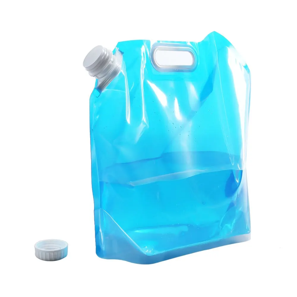 5L Foldable Bucket Outdoor Camping Hiking Survival Water Bag Bottle BPA free polymer Drinking