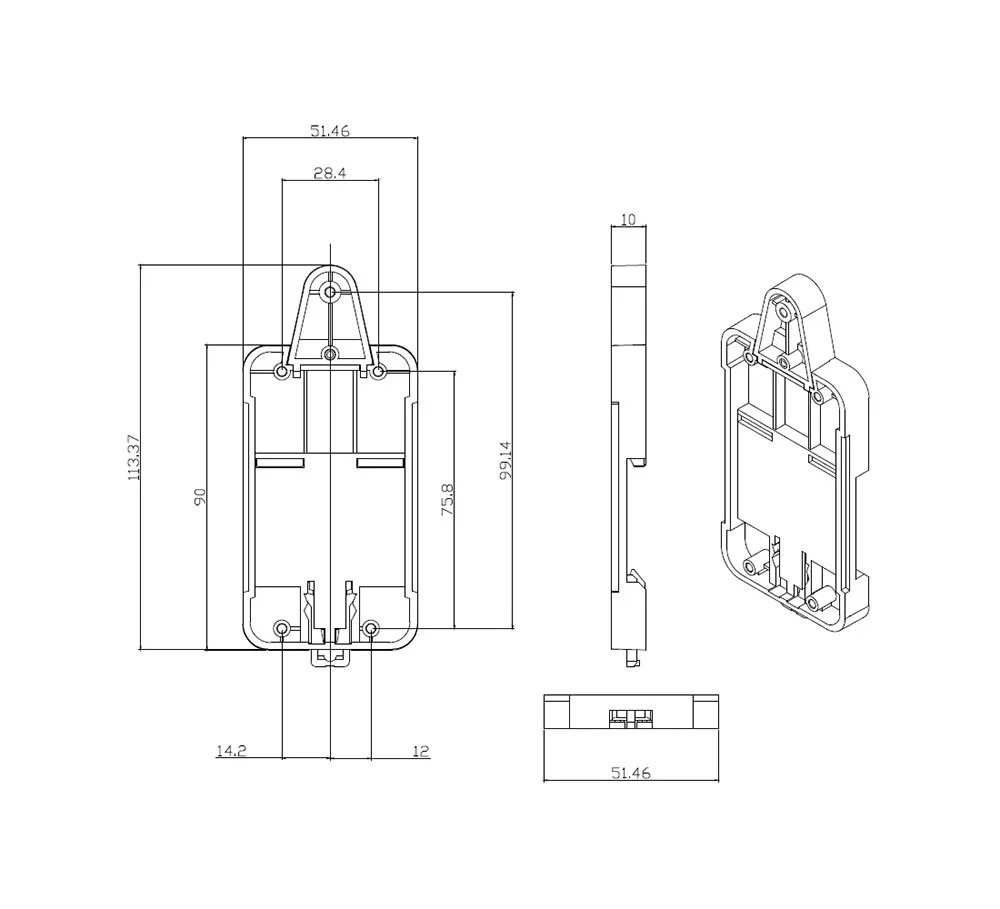 Sonoff dr Din Rail лоток Регулируемый установленный рейку Чехол Держатель решение для Sonoff установлен на направляющий трек Комплект для распределительного щита