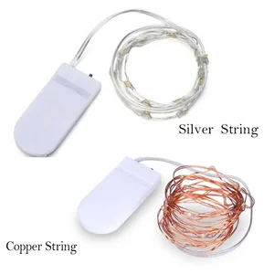 2 м/3 м батарея светодио дный питание led серебро/медь Строка сказочных огней для DIY Рождество Фестиваль Свадебная вечеринка дома Шоу Украшения - изображение