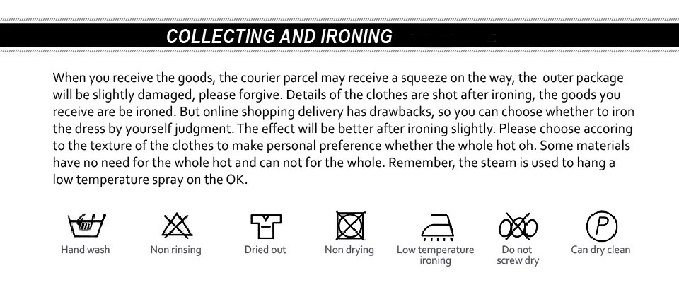 collecting and ironing