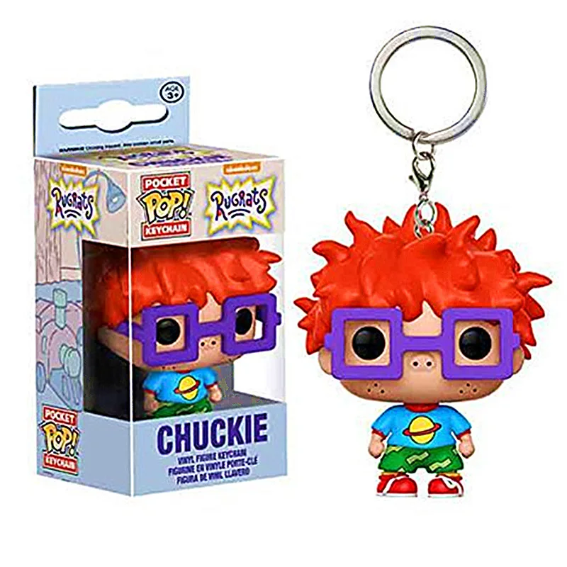 

Funko Pop Pocket Pop Keychain Rugratg Gowild Chuckie Action Figure Toy