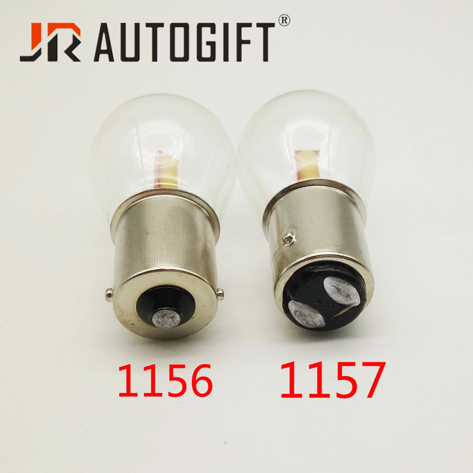 Автомобильные светодиодные лампы 20x S25 1156 BA15S 1157 BAY15D P21W Cob стеклянсветодиодный 12 24