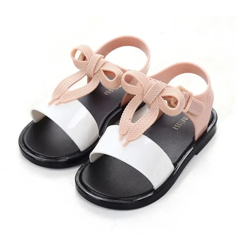 Mini Melissa/Новинка года; летняя прозрачная обувь для девочек и мальчиков; нескользящие пляжные сандалии для детей; обувь для малышей; мягкие сандалии; сандалии для девочек; обувь на плоской подошве