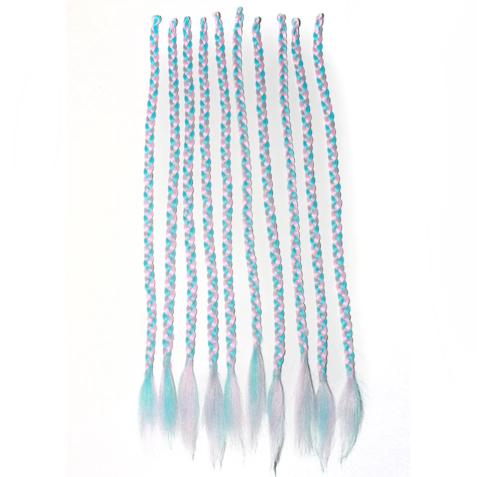 QP hair MIX Color braid Twist Crochet Hair 24" Ombre Box Braiding Crochet Hair Synthetic Twist Extensions For Women