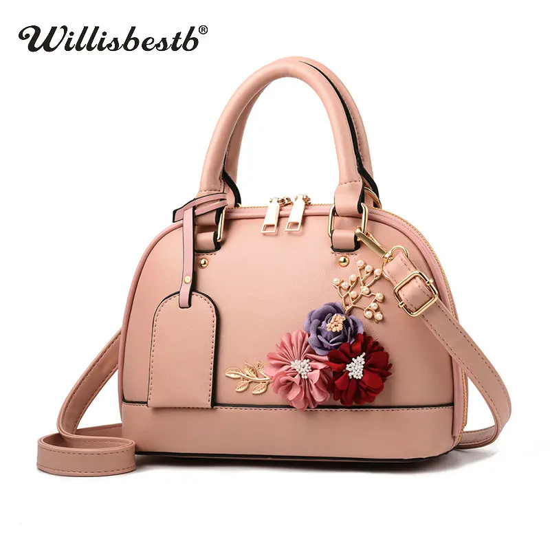 

Fashion Shell Flower Women Handbag Leather Luxury Crossbody Bags Clutch Lady Messenger Bags Summer Casual Female Shoulder Bag