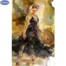 Пользовательские фото, 5D DIY Алмазная вышивка танцующая девушка, полная Алмазная картина вышивка крестиком Алмазная вышивка с Носорогом украшение дома