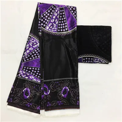 В нигерийском стиле Анкара ткань хлопок шелковые принты ткань Анкара Атлас воск высокое качество африканская кружевная ткань для вечерние платье - Цвет: MJ850617s16