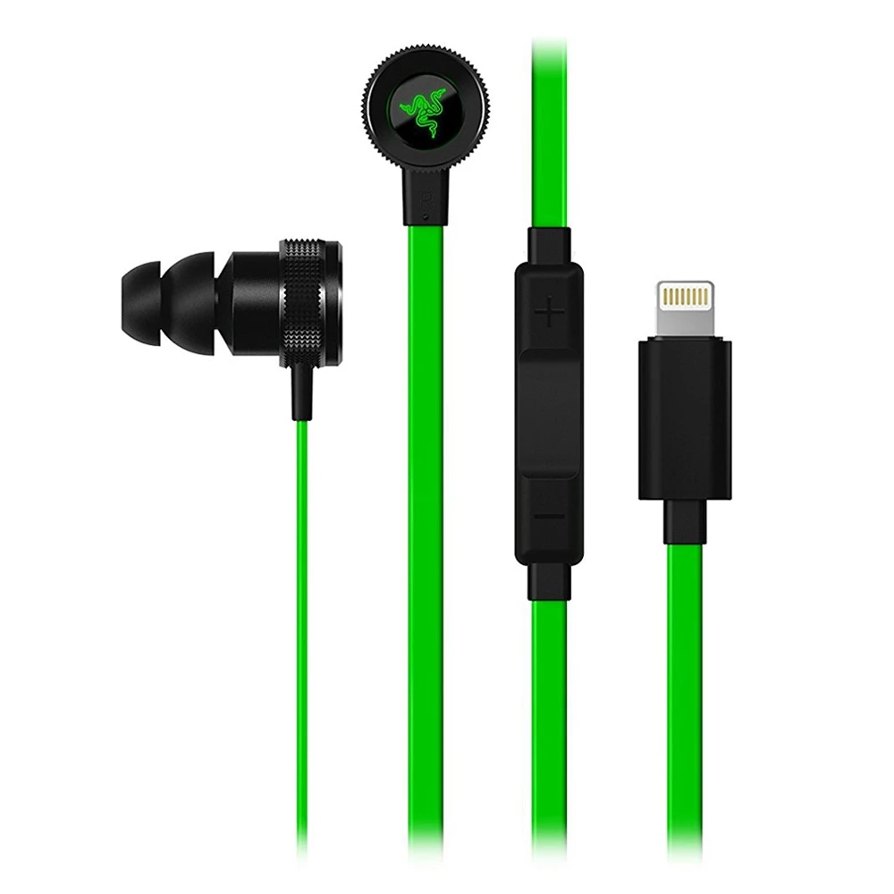 Razer Hammerhead iOS Lightning Earbuds DAC Custom-Tuned Dual-Driver Technology - in-Line Mic Headphones Handsfree 17 1