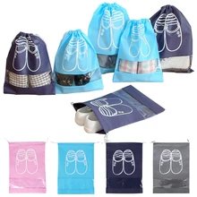Новые нетканые ткани и ПВХ обувь организации дома/путешествия шнурок водонепроницаемые мешки для хранения 44*32 см/35*28 см