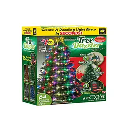 Рождественская световая елка Dazzler String Light US светодио дный/EU plug LED экономия энергии покрыта легко установить сверкающий Канатный свет
