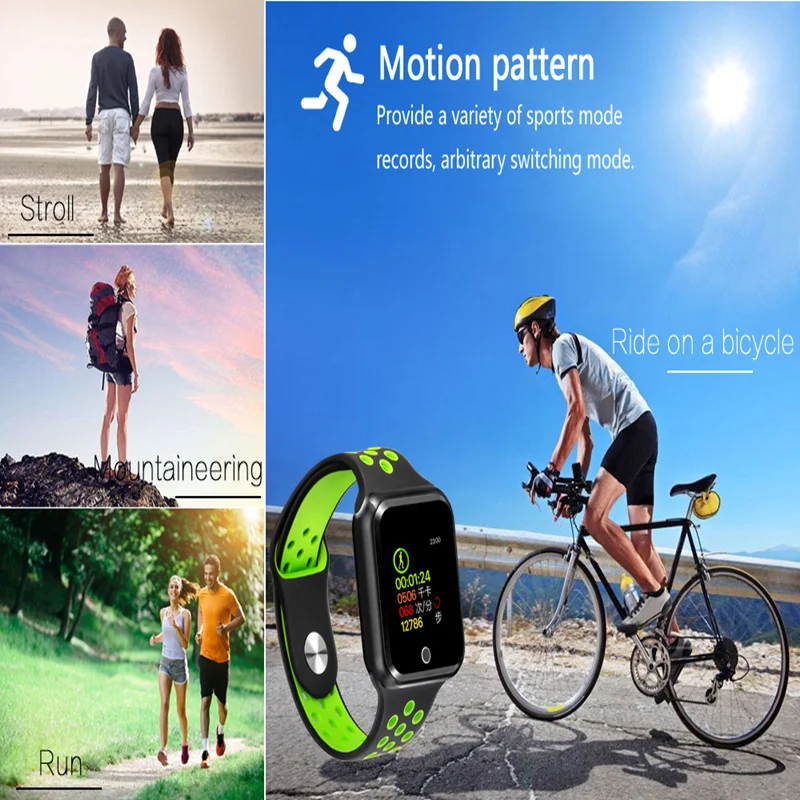 Buy S226 Smart Watches Watch IP67 Waterproof 15 days long standby Heart Rate Blood Pressure Bluetooth Smartwatch Support IOS Android