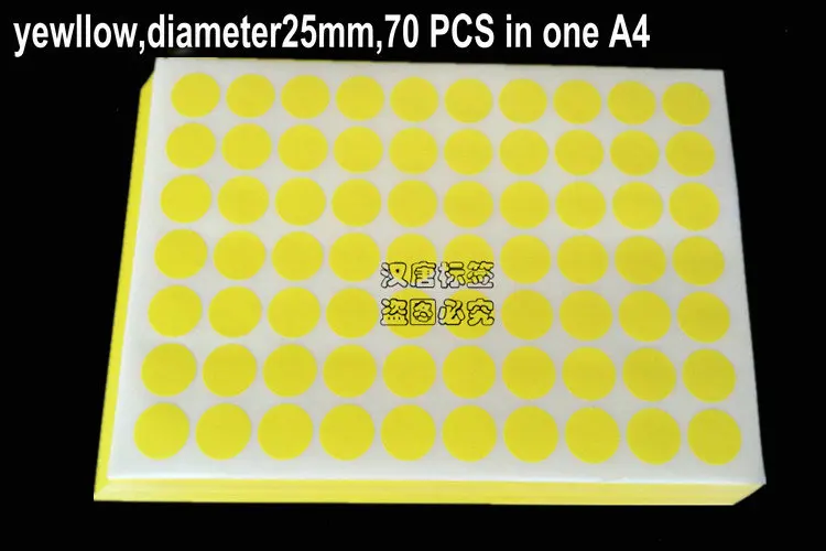 1050 Etiquette ronds Collante Autocollant Etanche en PVC Transparent