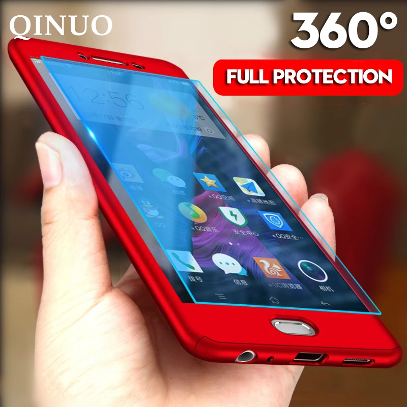 

360 Degree Full Case For Meizu Pro 7 M6 Note M3 M5 Note M6s M2E Full Protective Hard PC Cover For Oneplus 5 5T 1+5T Slim Cases