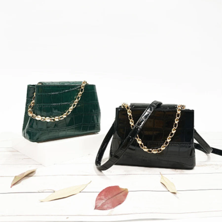 Kopen Casual Alligator Kettingen Messenger Tassen Vrouwen 2019 Designer Crocodile Patroon Schouder Crossbody Tas Dames Eenvoudige Telefoon Portemonnees