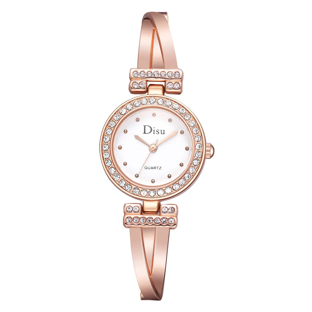 DISU бренд Для женщин Нержавеющая сталь, женские наручные часы, модные часы, браслет Наручные часы Часы-браслет Montre Femme День Матери - Цвет: C