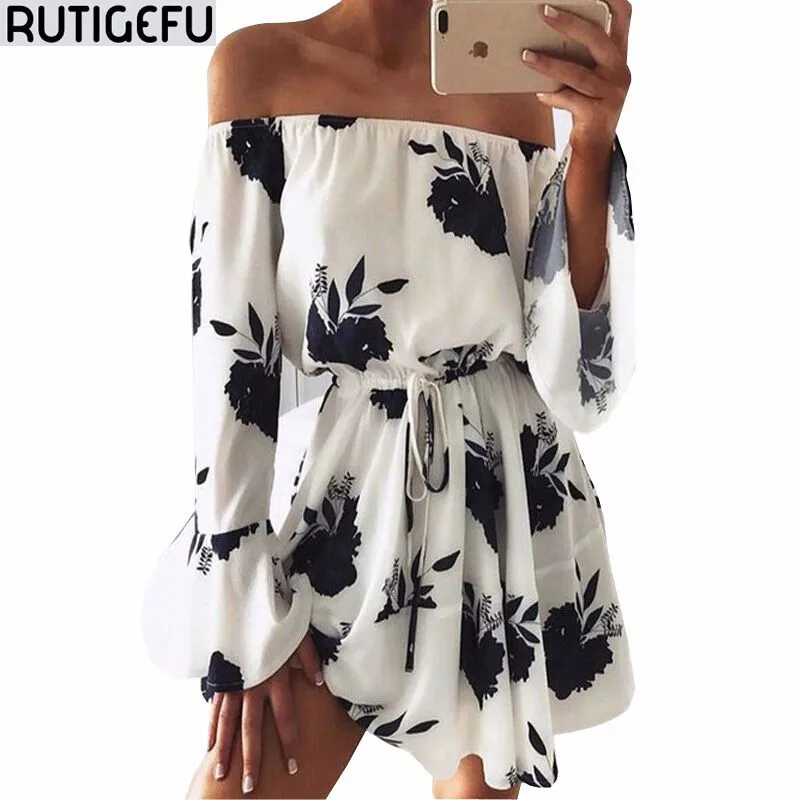 New-Fashion-2017-vestidos-femininos-Summer-Dress-Women-s-Strapless-Charming-Sexy-Printed-Mini-Dress