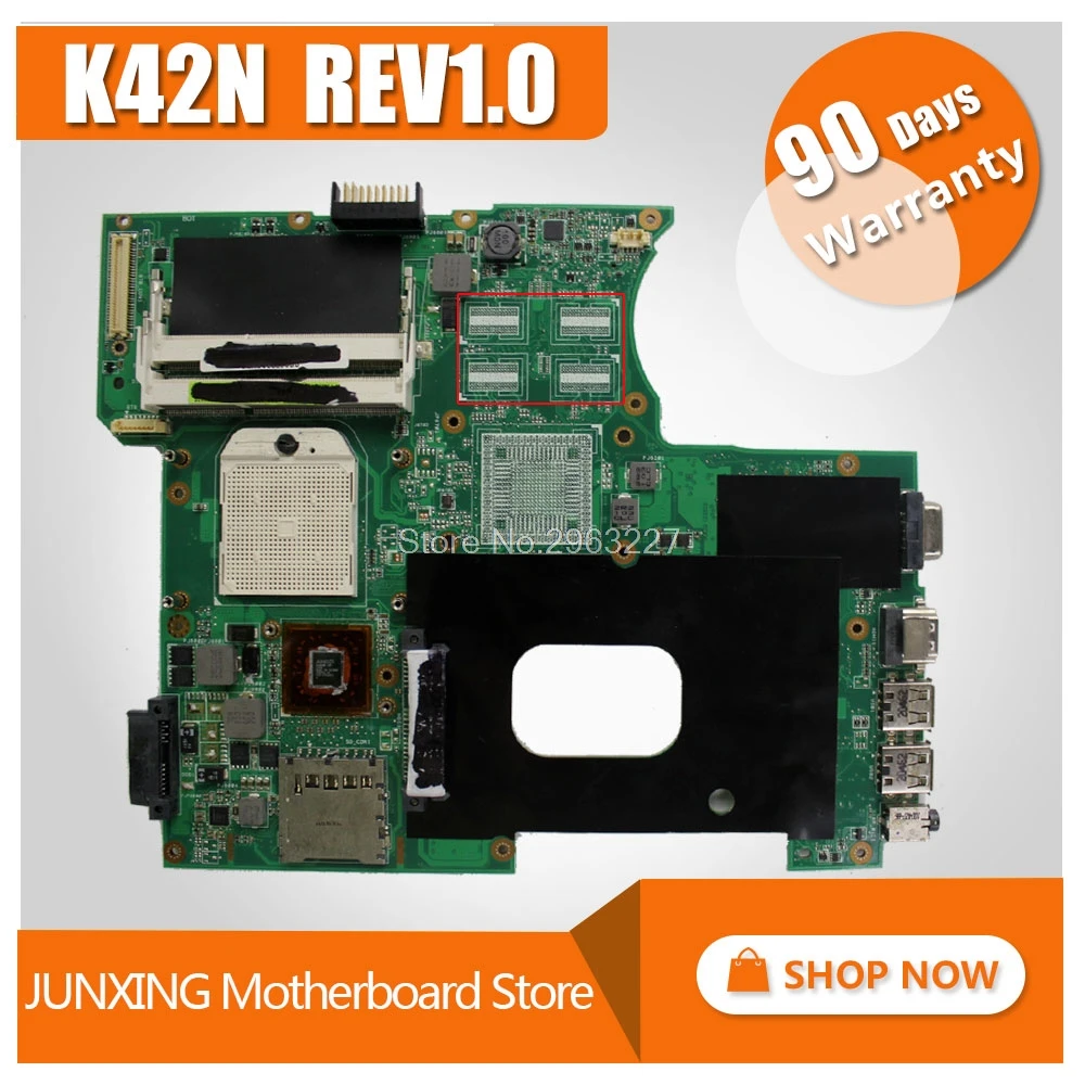 

For ASUS laptop motherboard K42N REV:1.0 motherboard Main board professional free shipping