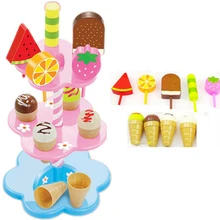 Детские игрушки Моделирование мороженое игрушки набор ролевые игры Кухня Еда для детей игрушки для младенцев Еда наряд в качестве подарка на день рождения Рождественский подарок