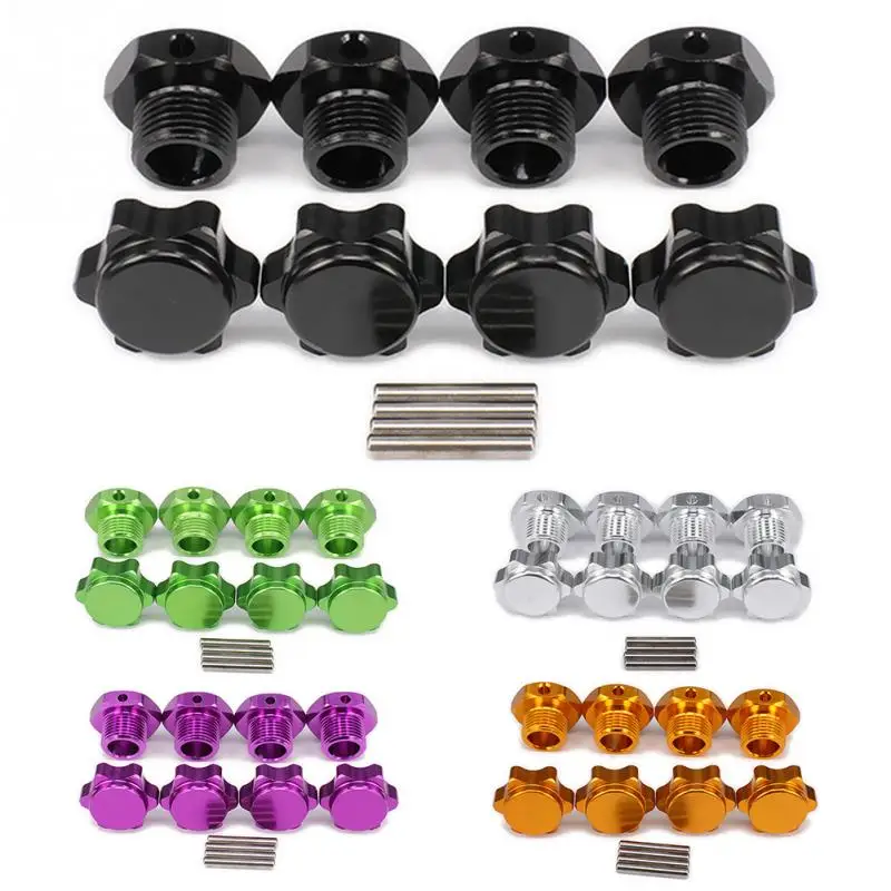 

2019 New 4Pcs Cover For 1/8 RC Adapter Hex Hubs Car Nut Pin Wheel Anti-Dust 17mm