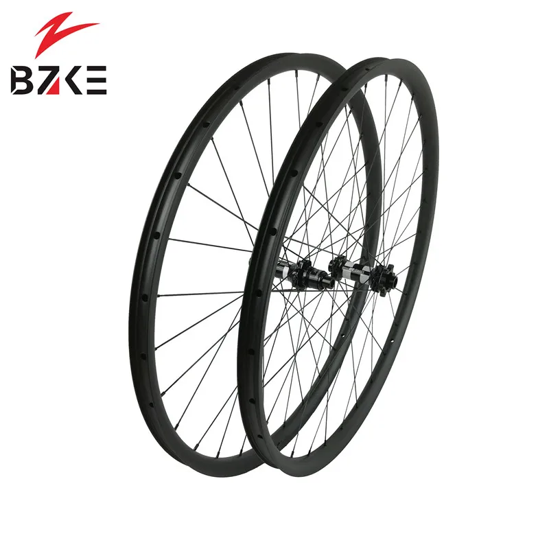 Sale BZKE carbon wheels 30mm width 29 inch carbon mtb bicycle wheelset boost  carbon mtb wheels 29 bike wheelset 350 hubs 3