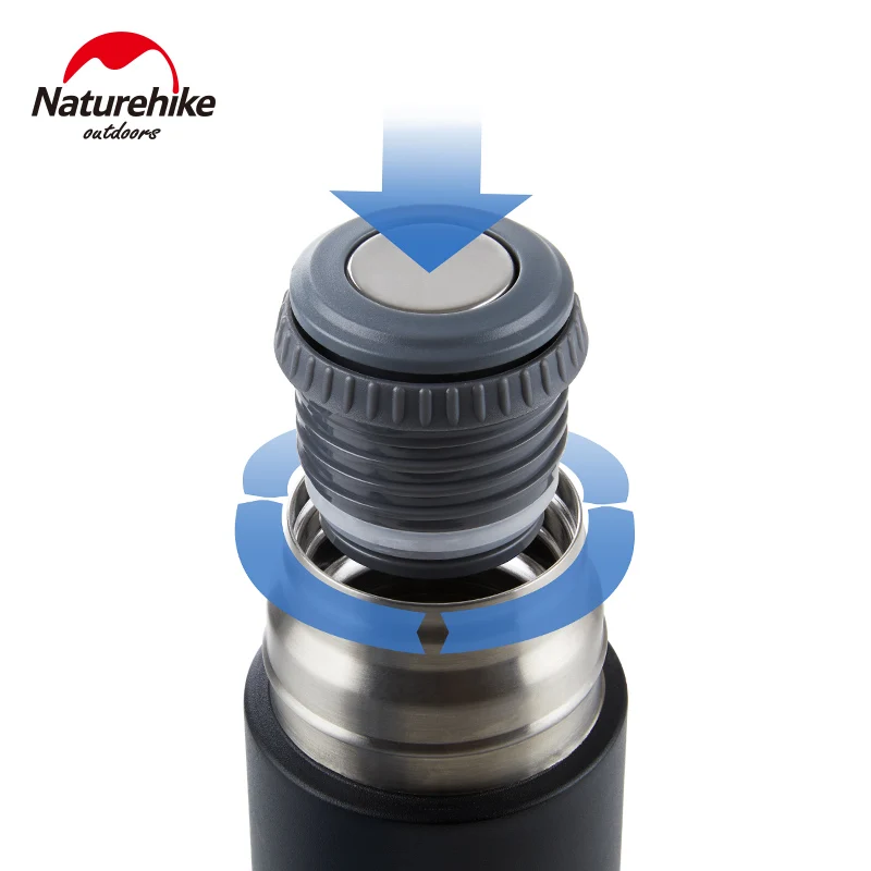 Naturehike Acero inoxidable recipiente de agua Thermos camping senderismo viajes botella 650 ml vacío aislado utensilio