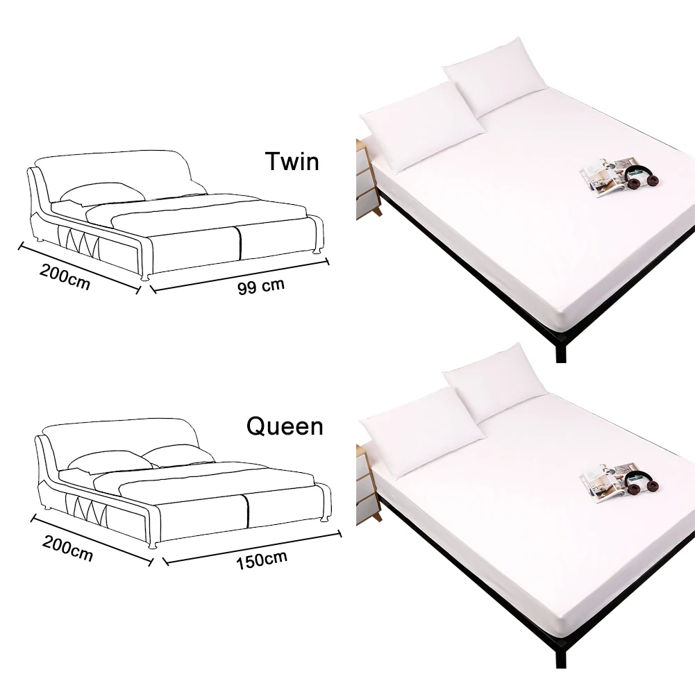 90*190+ 30 см Классический Водонепроницаемый Матрас защита от пыли клещей лист твердый наматрасник чехол для матраца диван-кровать