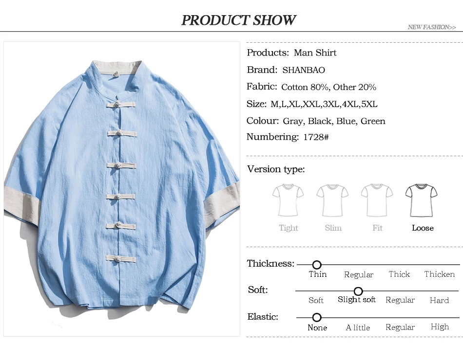 SHANBAO бренд Простой китайский стиль Кнопка дизайн хлопок Свободная рубашка с короткими рукавами 2019 лето новый мужской майка большого