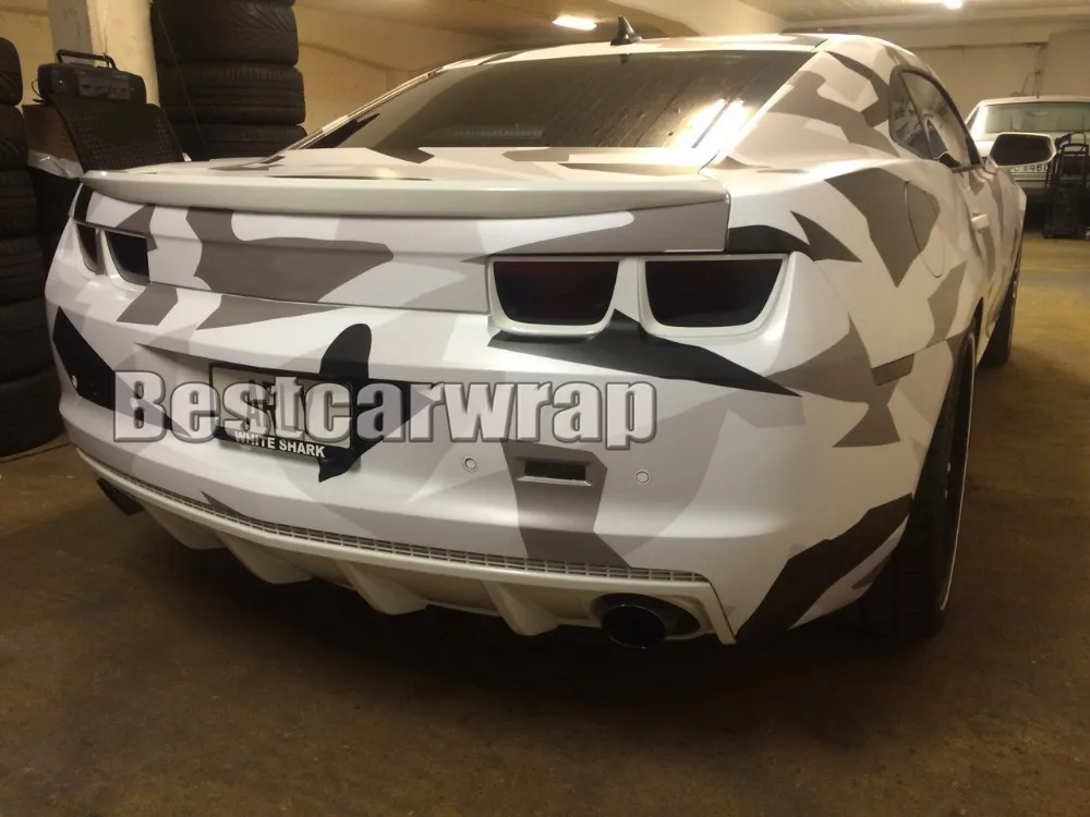 Large pixel camouflage vinyl wrapping Car arctic camo style covering covers APA VIVID 3m ppf tpu (1)
