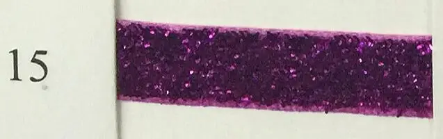 Zerzeemooy 3/8 дюймов, 9-10 мм 50Y в рулонах/Sparkle эластичный Блестящий Лента металлик бархатной ленты лента для волос с кружевом - Цвет: 15
