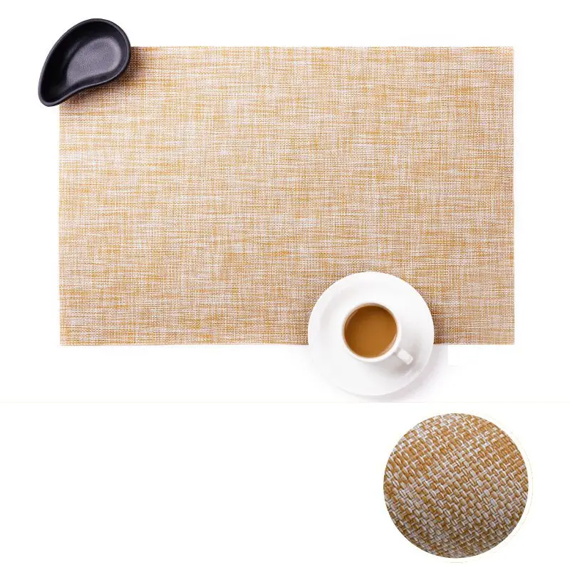 

Hot Nordic Style Placemat Pvc Dining Table Mat Disc Pads Bowl Pad Coasters Waterproof Table Cloth Pad Slip-resistant Pad