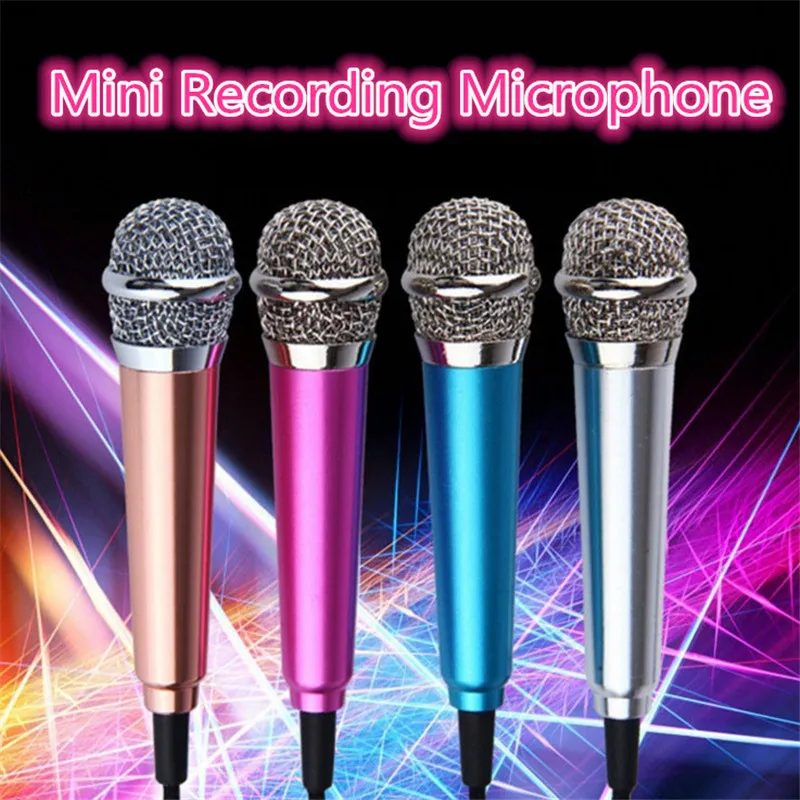 1 Personal Microphone Network Anchor Stereo Sound Phone Mini Microphone for iPhone Xiaomi Samsung Phone 3.5mm Mini Wired Condenser