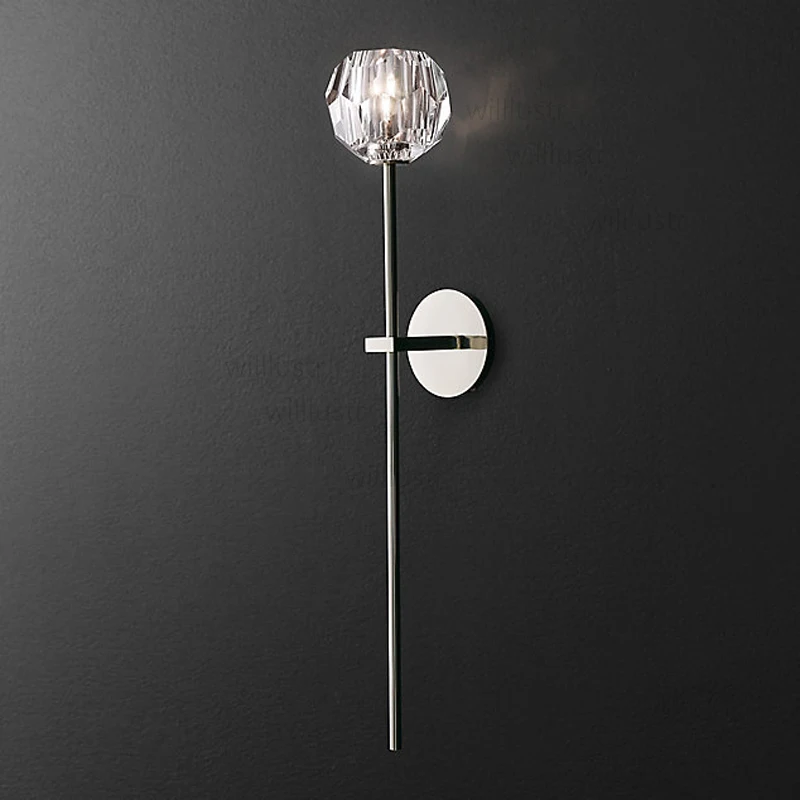 

Willlustr K9 BOULE DE CRISTAL LONG SCONCE modern wall sconce America lighting restaurant hotel metal loft light K9 CRYSTAL lamp