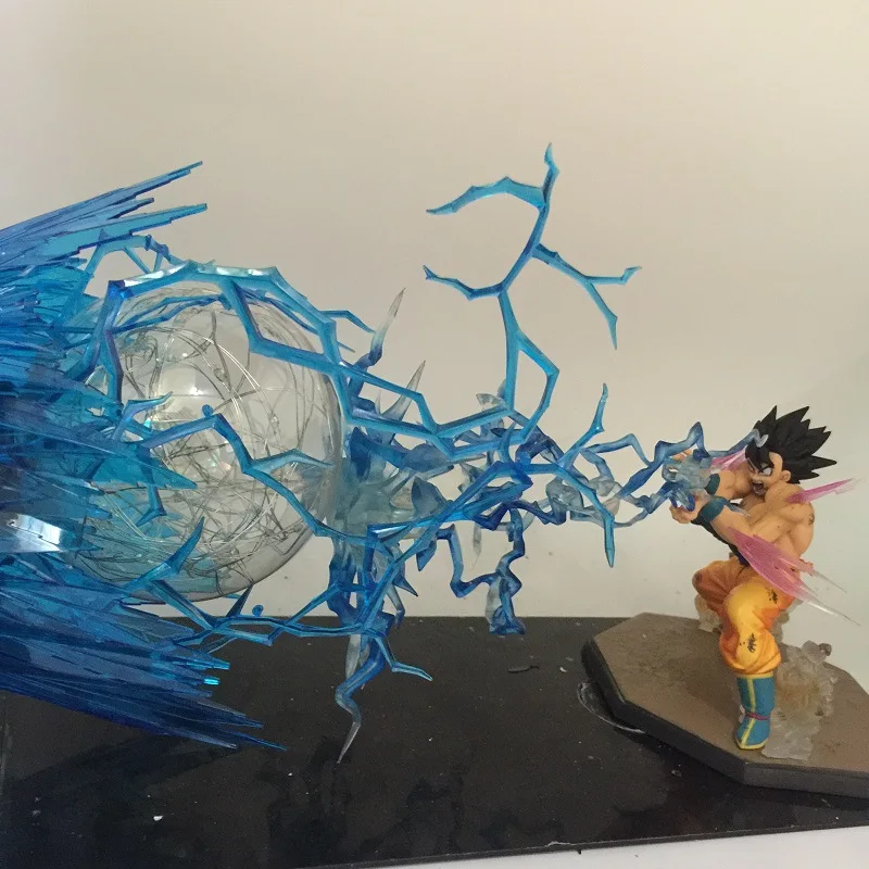 [Funny] аниме Dragon Ball Z Goku Spirit Bomb фигурки Модель светодиодный светильник шар игрушка Kamehameha взрыв сцены ремесло игрушка