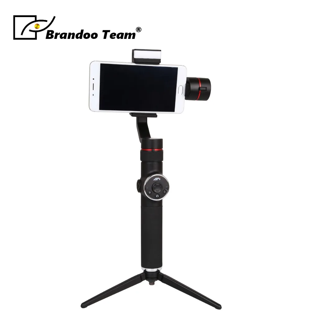 

Phone Handheld Aluminum Brushless Gimbal Stabilizer 3-Axis,4. Built-in Flash Light with 3 grades brightness adjustable