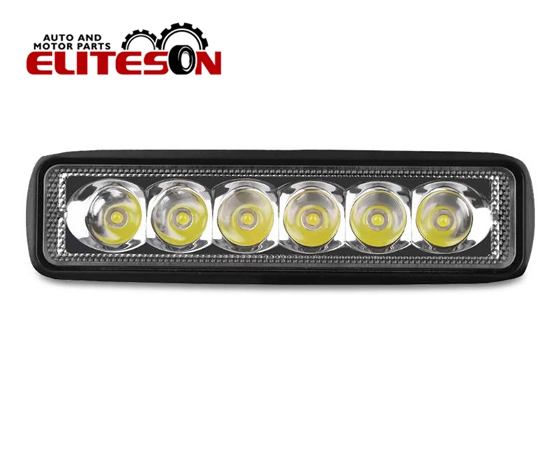 

Eliteson 1 PC 18W 6Inch Auto Led Work Light Bar Car Light Spot Flood Motorcycle ATV Boat Offroad Truck Daytime