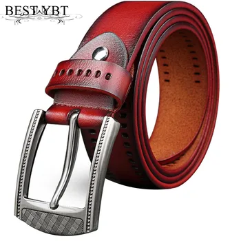 

Best YBT Men belt retro trend Alloy pin buckle belt Business affairs casual hollow out fashion Men cowboy belt