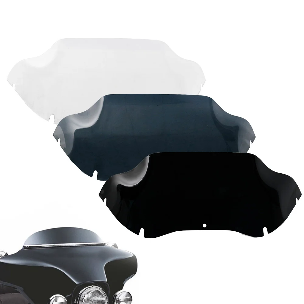 

Motorcycle 9" Wave Upper Fairing Windshield Windscreen Cover Case for Harley Road Glide FLTR FLTRX FLTRI 1998-2013