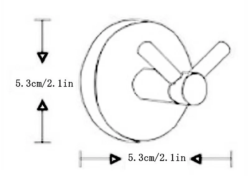 robe hook size
