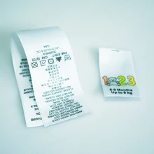 Ткань этикетке ленты трафаретной печати одежды печати