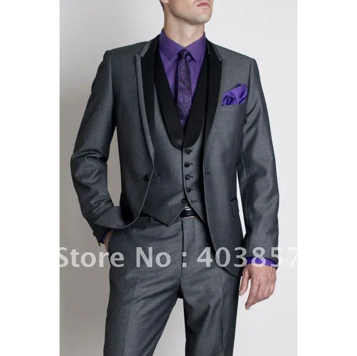 Designer Wedding Suit Fashion Dinner Jacket Tuxedo Custom Made Designer Wedding Suit Fashion Dinner Jacket Tuxedo Custom Made Grey Free Shipping Pants Vest 277 In Suits From Men S Clothing