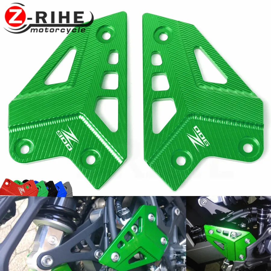 CNC Aluminum For Kawasaki Z900 2017  Foot Peg Heel Protection Protective Motorcycle Accessories Film Mount Heel Guard Protector