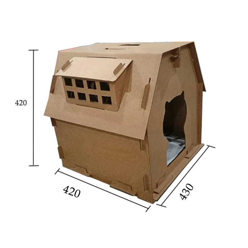 Techomeクリエイティブ猫ベッド多機能スクラッチボード猫段ボールハウスdiy組み立て段ボール紙猫遊び場 Cat Bed Cat Househouse Bed Aliexpress