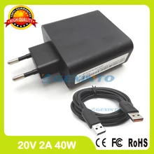 20V 2A 5.2V 2A USB AC Power Adapter for Lenovo Miix 700-11ISK 700-12ISK 700-14ISK charger EU Plug