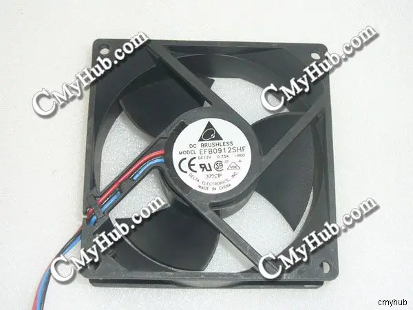 For DELTA EFB0912SHF R00 DC12V 0.75A 9232 9.2CM 92mm 92x92x32mm 3Pin 3Wire Cooling Fan | Компьютеры и офис