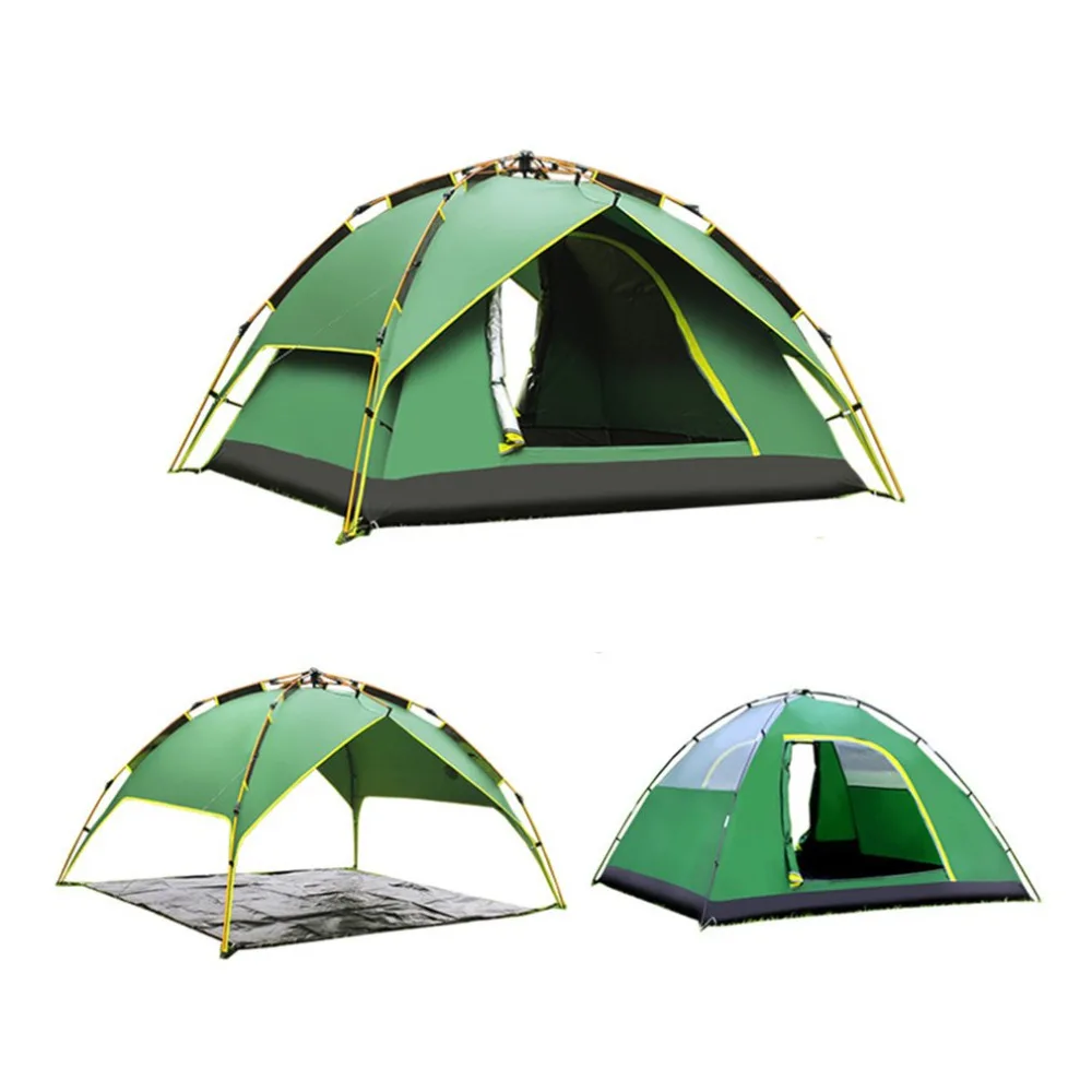

2/4 people Automatic Three-used Aluminium Rod Tent Portable Rainproof Tent Double Layers Outdoor Camping Hiking Tent Wholesale