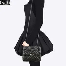 2016 Special Offer Baguette Pu Shoulder Bags Polyester New Lingge Chain Strap Wristband Shoulder Messenger Bag Free Shipping