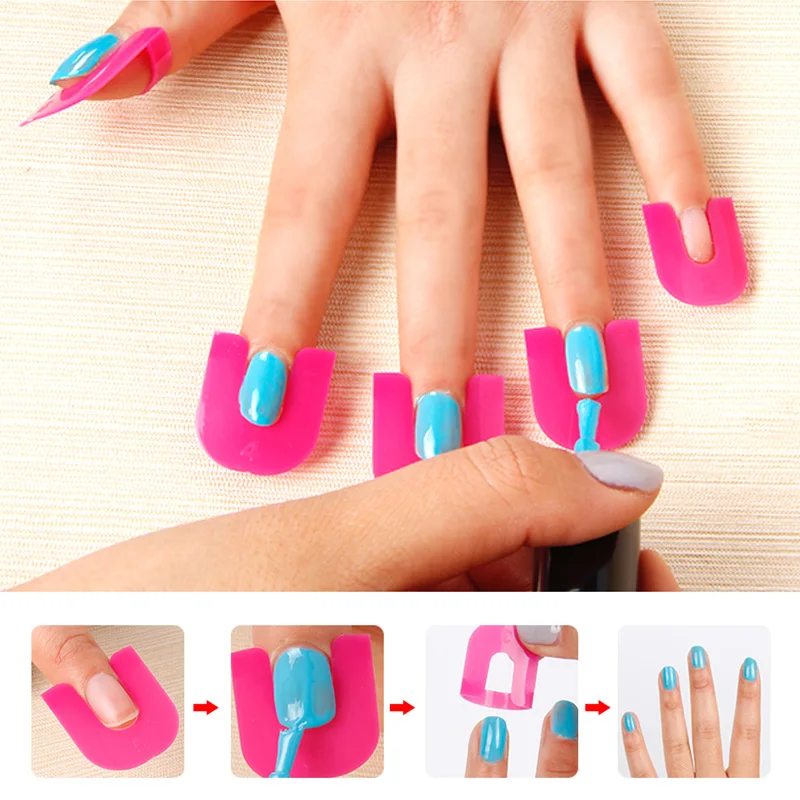 Fairyglo 26pcs Pack Plastic Nail Gel Forms Decorations Fairyglo 26pcs Pack Plastic Nail Gel Forms Decorations Protector Polish Tips Form Pro Uv Women In From Beauty