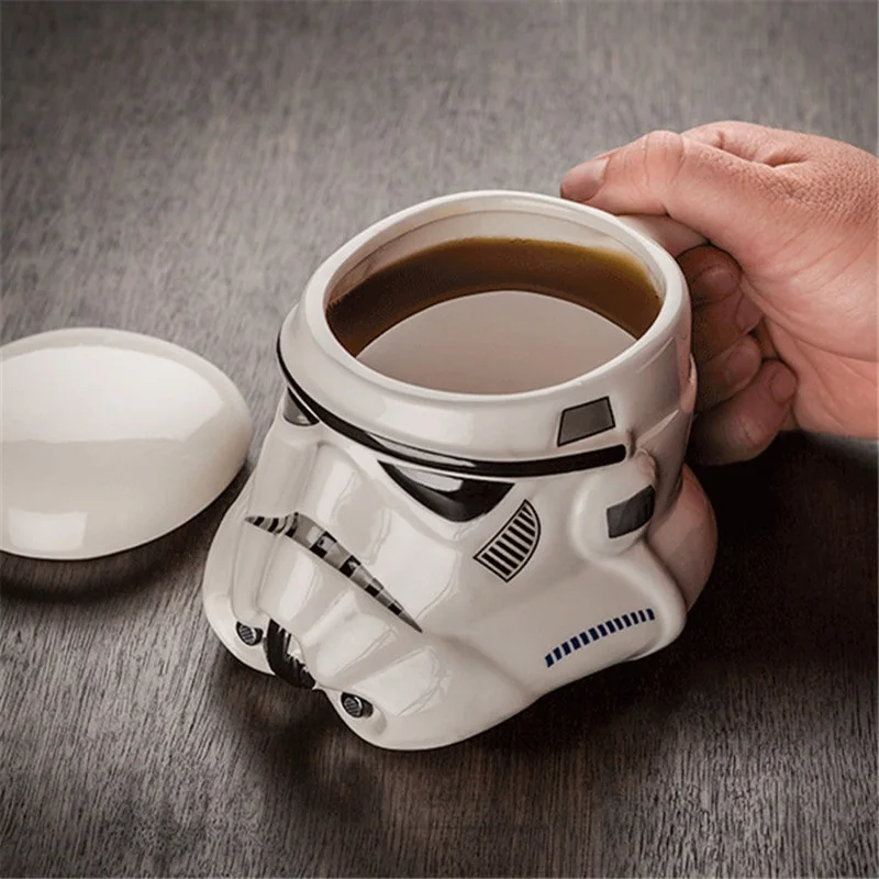 Творческие керамические чашки Звездные войны керамическая чашка черный самурайский белый солдат кофейная чашка Звездные войны кружка