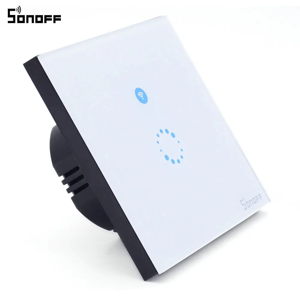 Sonoff Touch US EU Plug настенный Wifi светодиодный светильник переключатель стеклянная панель сенсорный таймер переключатель для умного дома беспроводной пульт дистанционного управления